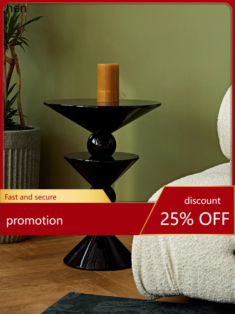 

YFY Will Small Coffee Living Room Retro Corner round Balcony Bay Window Leisure Tea Side