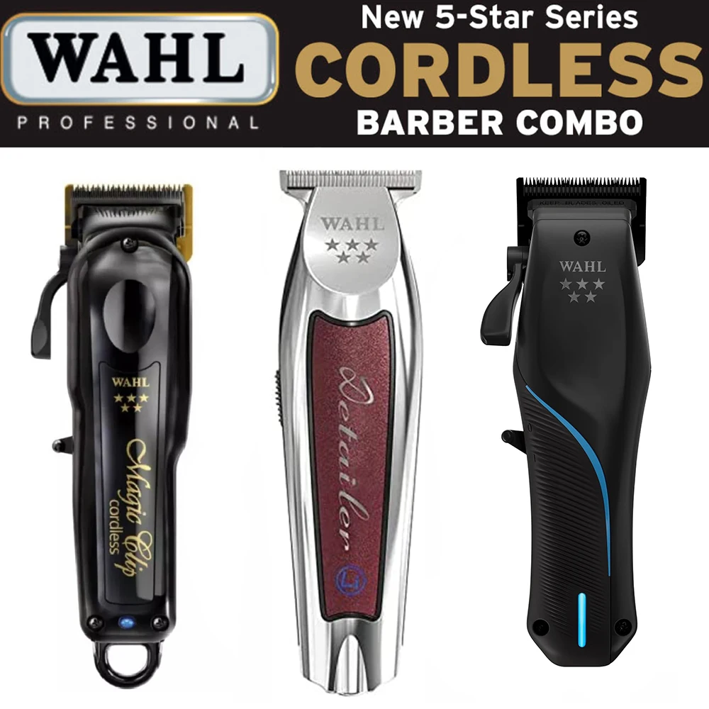 

Профессиональная машинка для стрижки волос Wahl Vapor 8148 Magic Clip Senior Barber, беспроводная машинка для стрижки волос, триммер для волос и бритва с фольгой для парикмахеров и стилистов