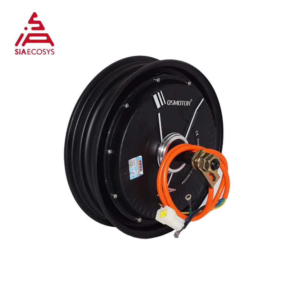 QSMOTOR 10x2.15inch 2000W V1.12 Hub Motor with EM85-2SP One-line Votol Controller Motor Kits for Low Speed High Torque Electric