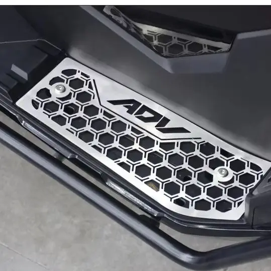 Fit  ADV350 Motorcycle Footboard Foot Pad Stainless Steel Anti Slip Wear Resistant Decorative Mat Parts