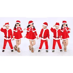 Performance Dress Santa Claus Set Boys and Girls Children's Red Christmas Children's Christmas