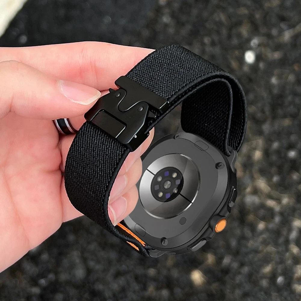삼성 갤럭시 시계 울트라 2025 용 낙하산 밴드 47mm 스포츠 팔찌 Correas 갤럭... - 3