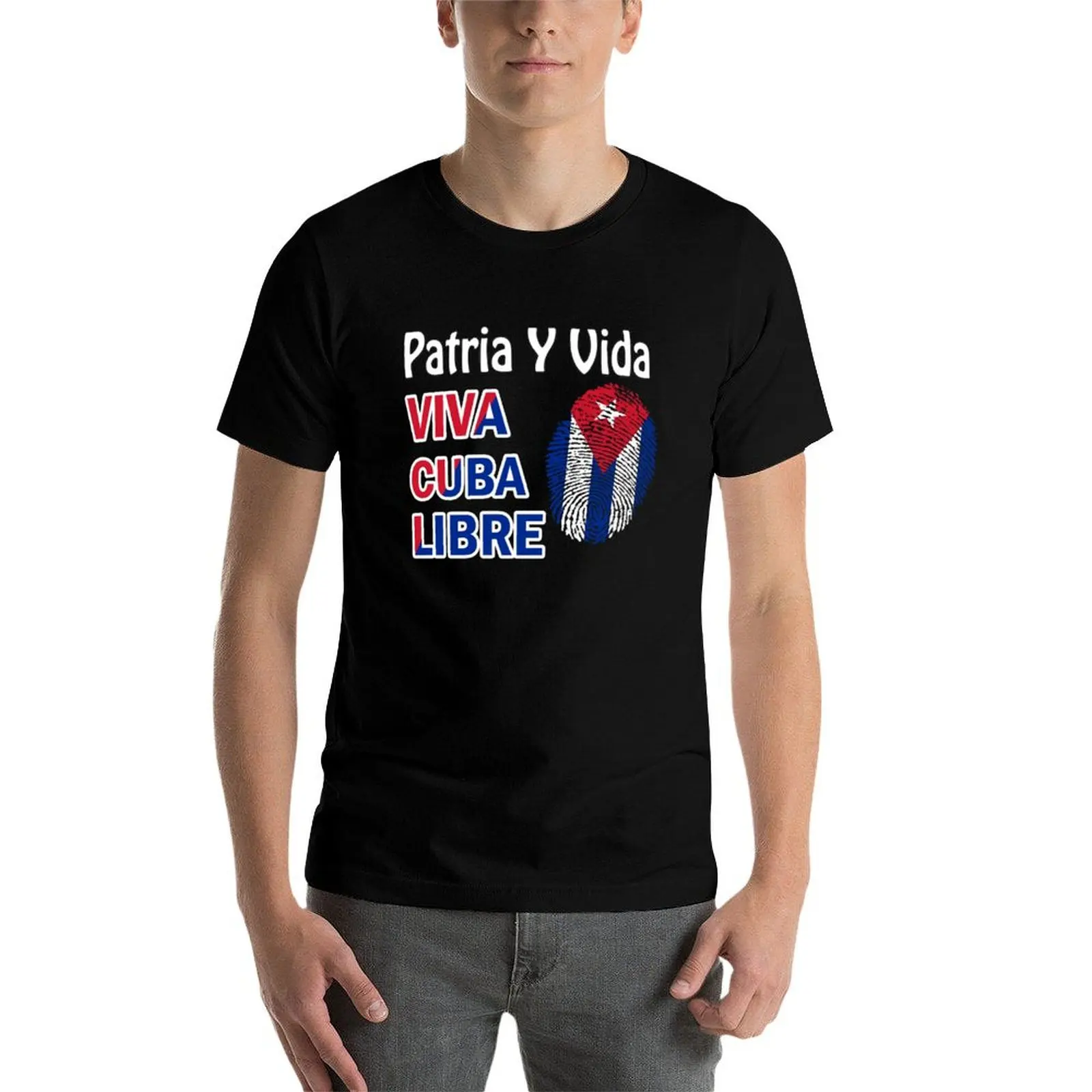 

PATRIA Y VIDA VIVA CUBA LIBRE T-Shirt t shirt personalised t shirts with prints man t shirt designer T-Shirt