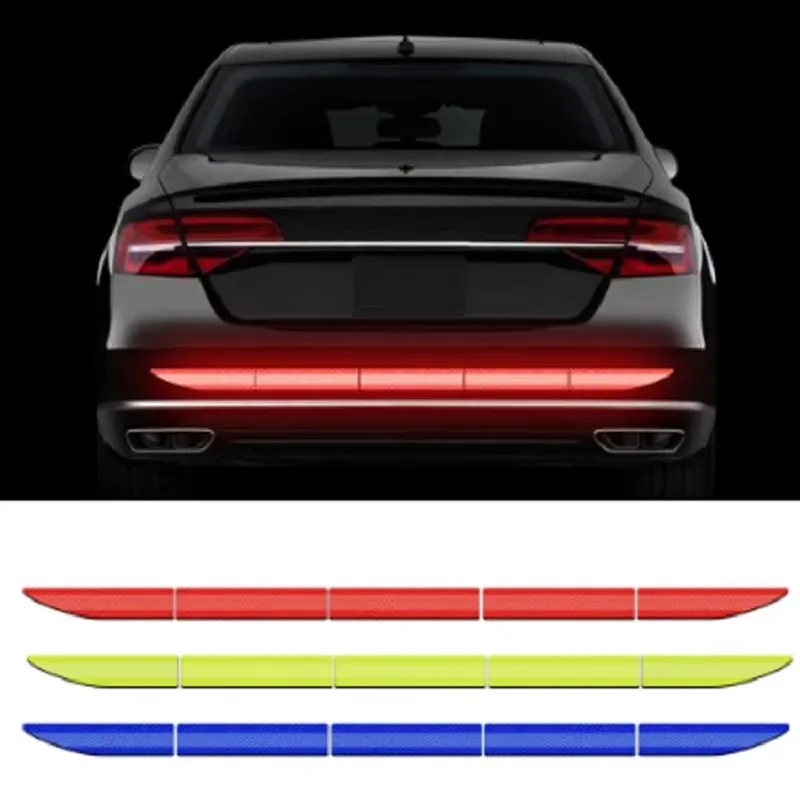 

1-5PCS Car Sticker Reflective Warning Safety Tape Anti Collision Warning Reflective Sticker for Automobile Trunk Reflective