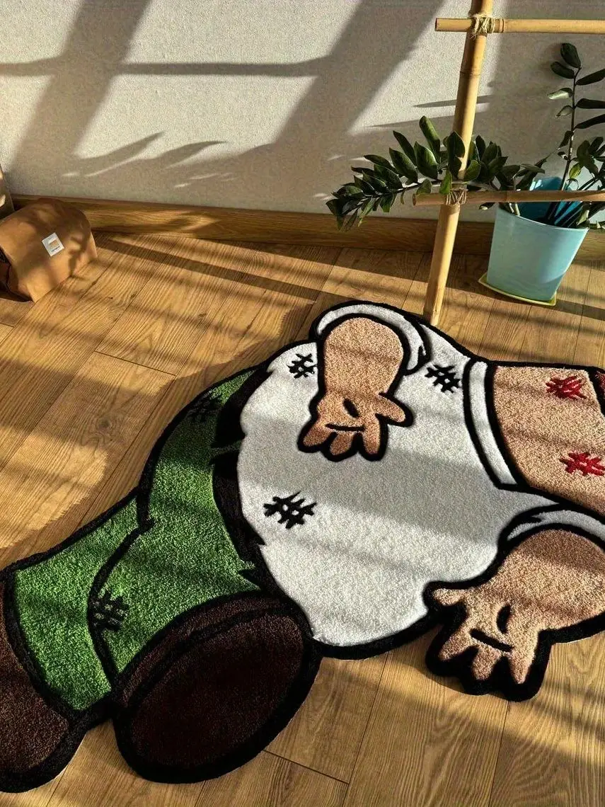 VIKAMA Parodie Home Pete Teppich Cartoon Charakter Wohnzimmer Schlafzimmer Teppich Home Wohnzimmer Thema Dekoration