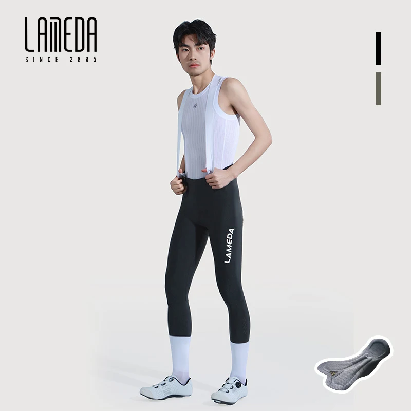 

LAMEDA Cycling New Bib Pants Sun Protection UPF50+ Moisture-absorbent Breathable High Elasticity Men MTB Road Bike Traceless Pan