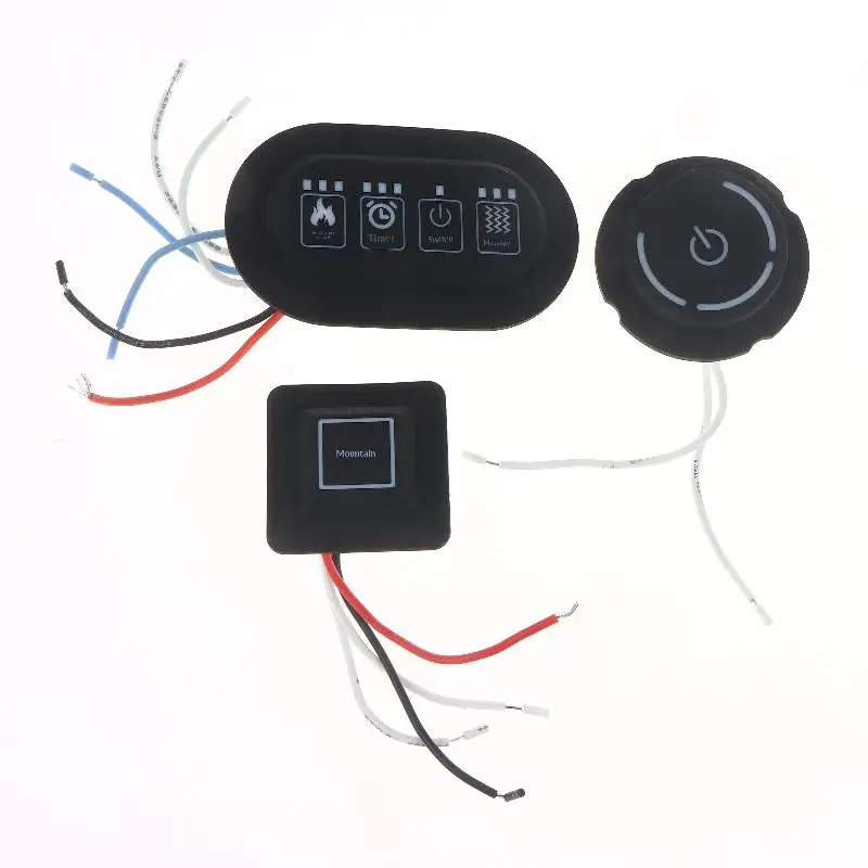 Universal Button Switch with 3 Heating Settings for DIY Heated Clothes and Electric Waistband, 1 Piece Temperature Controller.