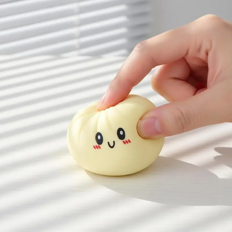 

Антистресс-игрушка в виде пельменя (баоцзы) с медленным восстановлением формы, сенсорная игрушка-антистресс для снятия тревоги на работе и в школе