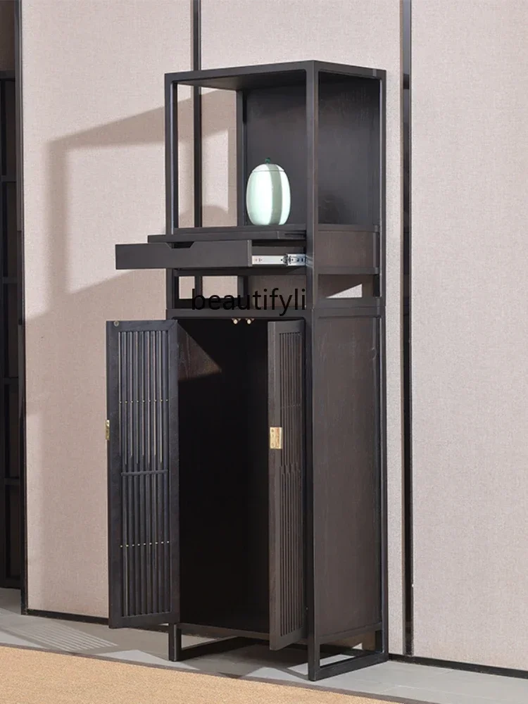 

xz1CXH Solid Wood Buddha Shrine God of Wealth Cabinet Guanyin Bodhisattva Display Cabinet Buddha Cabinet Altar Altar