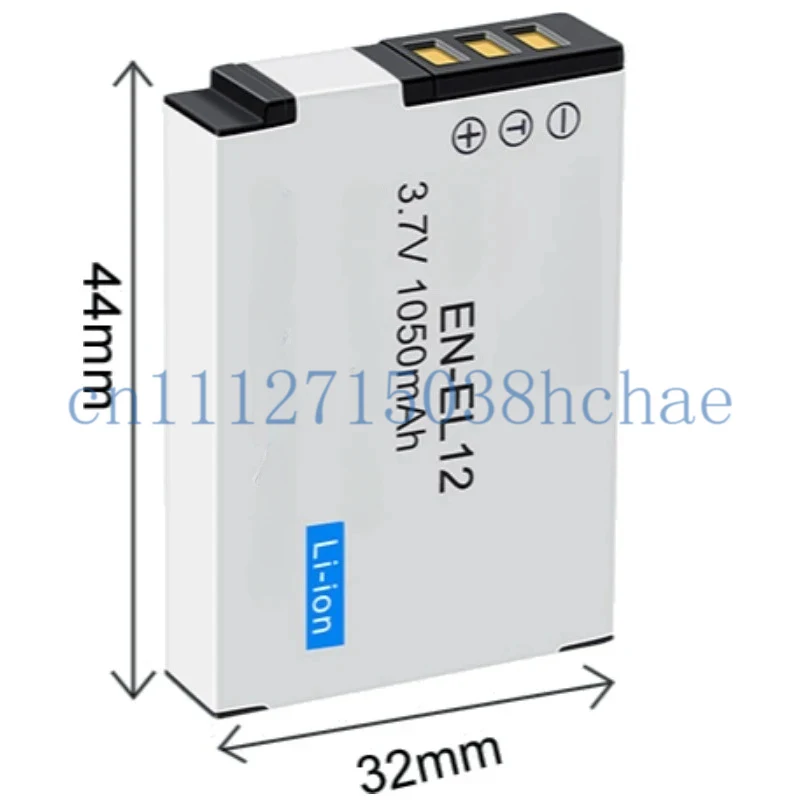 3.7V 1050mAh EN-EL12 for Nikon S6300 S8000 S8100 S8200 S9050 S9100 S9200 Camera