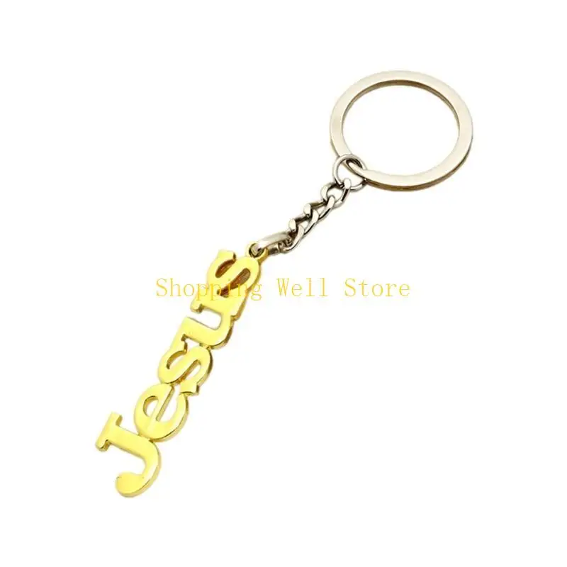KX4B Metal Letter/Fish/Cruzes Keyrings Pingente para festivais e reuniões