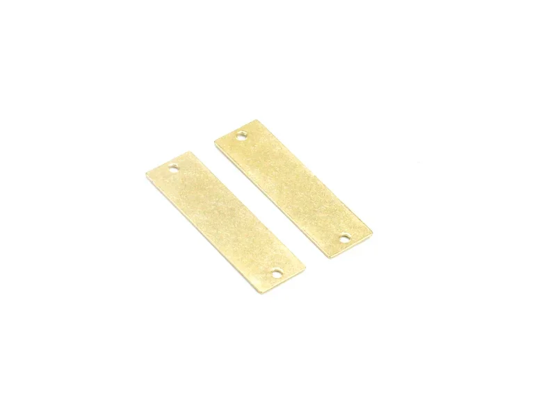 20pcs Brass Rectangle Connector, Rectangle Bar Earring Charms, 31x9.7x0.6mm, Earring Findings, Jewelry Making R2447