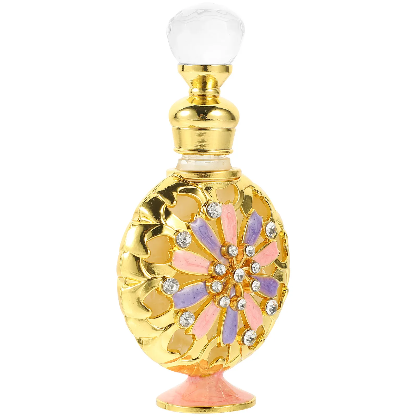 

30Ml Exquisite Glass Perfume Bottle Empty Vintage Travel Refillable Essential Oil Bottle Fragrance Dispenser Aroma Container