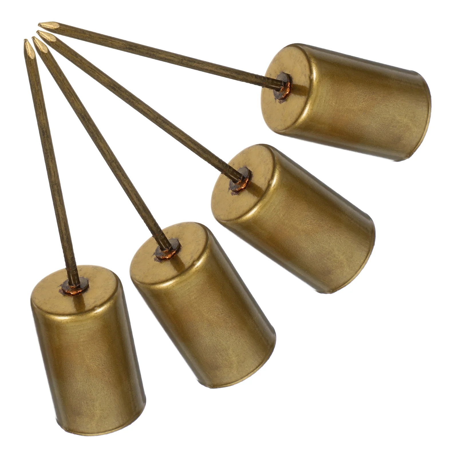 

4 Pcs Cup Holders Metal Christmas Tree Decor Insert Taper Party Favors Container Festival Atmosphere Safe