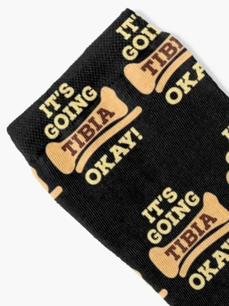 Orthopedics Slogan. Physical Therapy Slogan. Its going tibia ok. Socks luxury retro Running cool Socks For Girls Men's