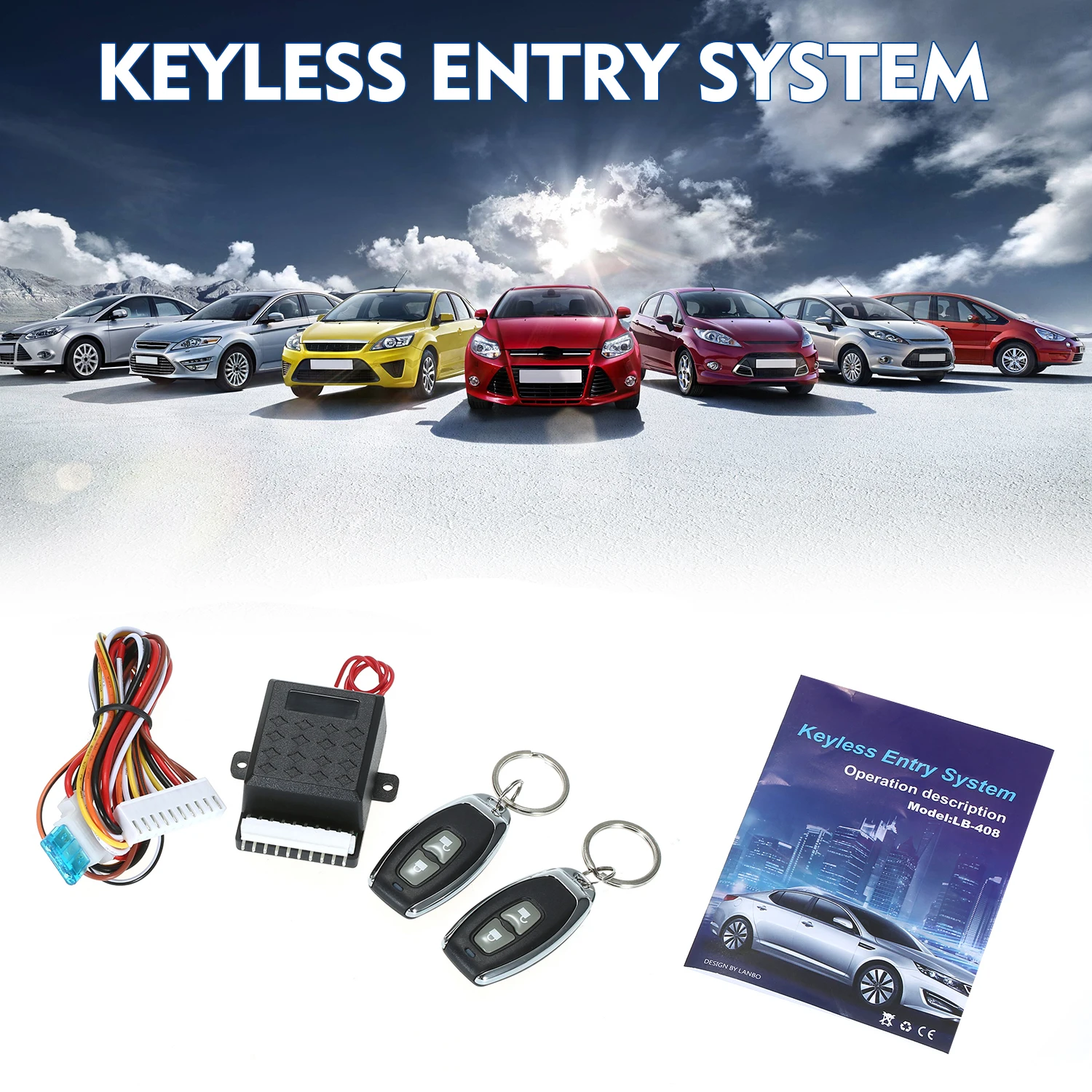 Universal Car Door Lock Trunk Release Keyless Entry System Central Locking Kit With Remote Control Support 1 Million Code Times