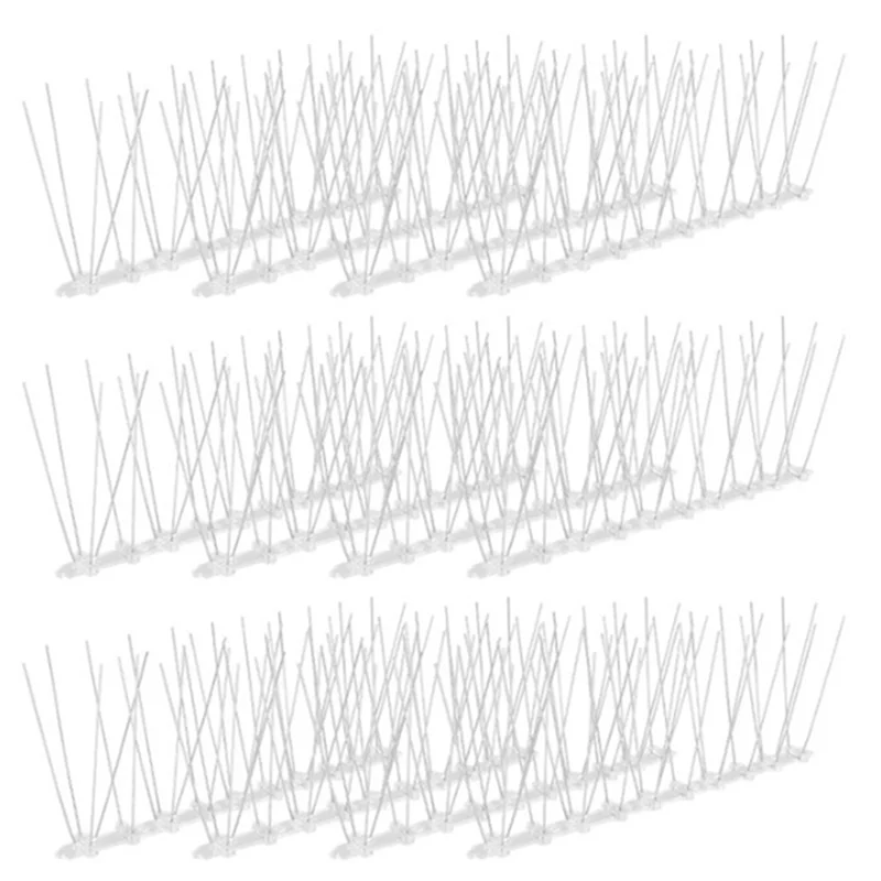 

ABYN-12-Piece Anti-Bird Fence Bird Nail Kit Bird Repellent Spikes Spikes To Prevent Climbing Balcony Bird Repellent