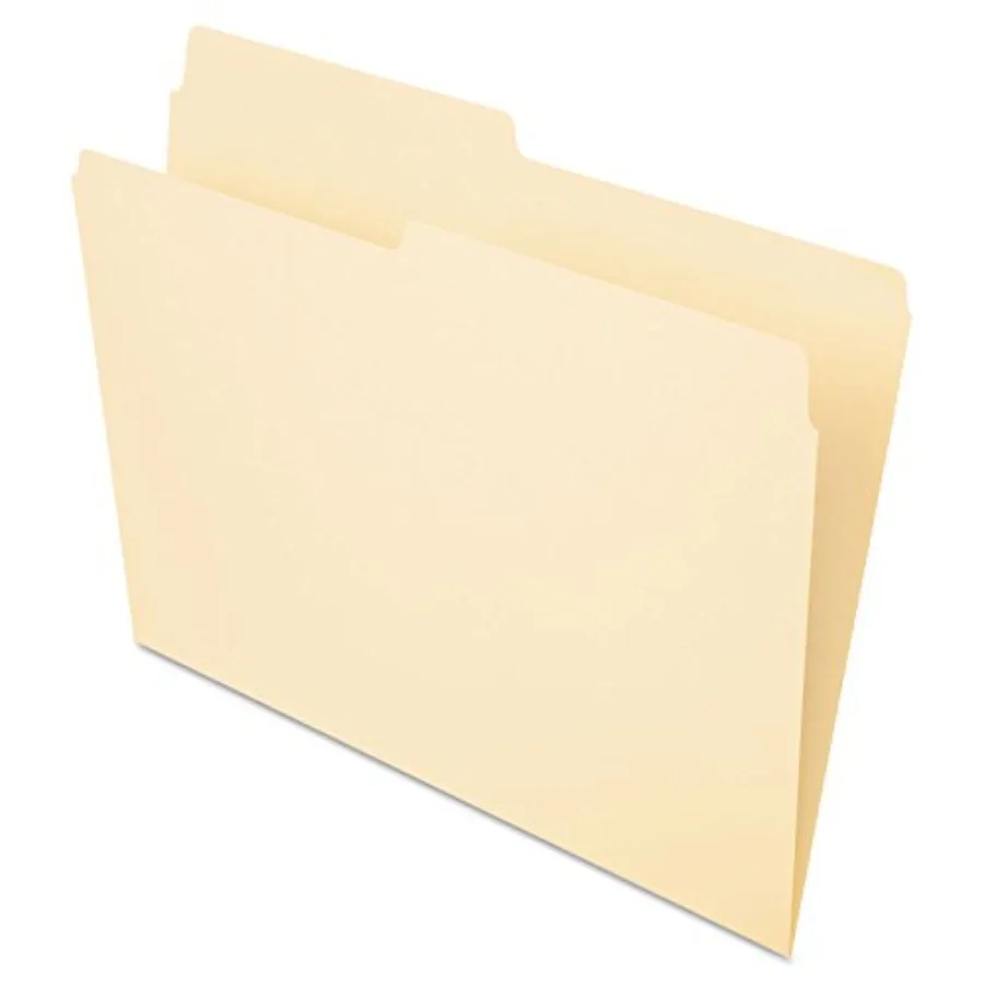 

File Folders, Size, Manila, 1/2 Cut, 100/BX 752 1/2