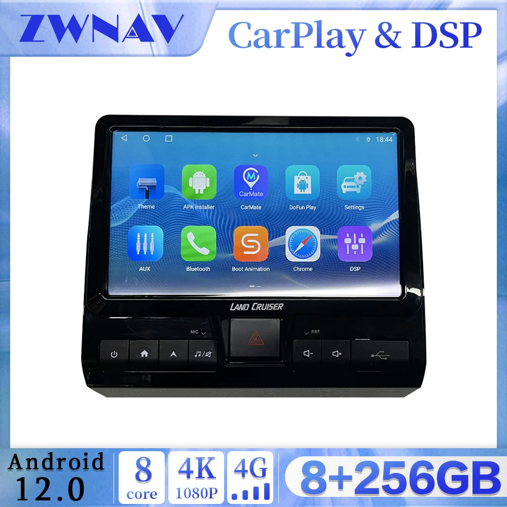 

Upgrade 9-Inch Display Multimedia Radio For Toyota Land Cruiser LC76 LC70 LC75 car Auto AC Android GPS Player Head Unit Carplay