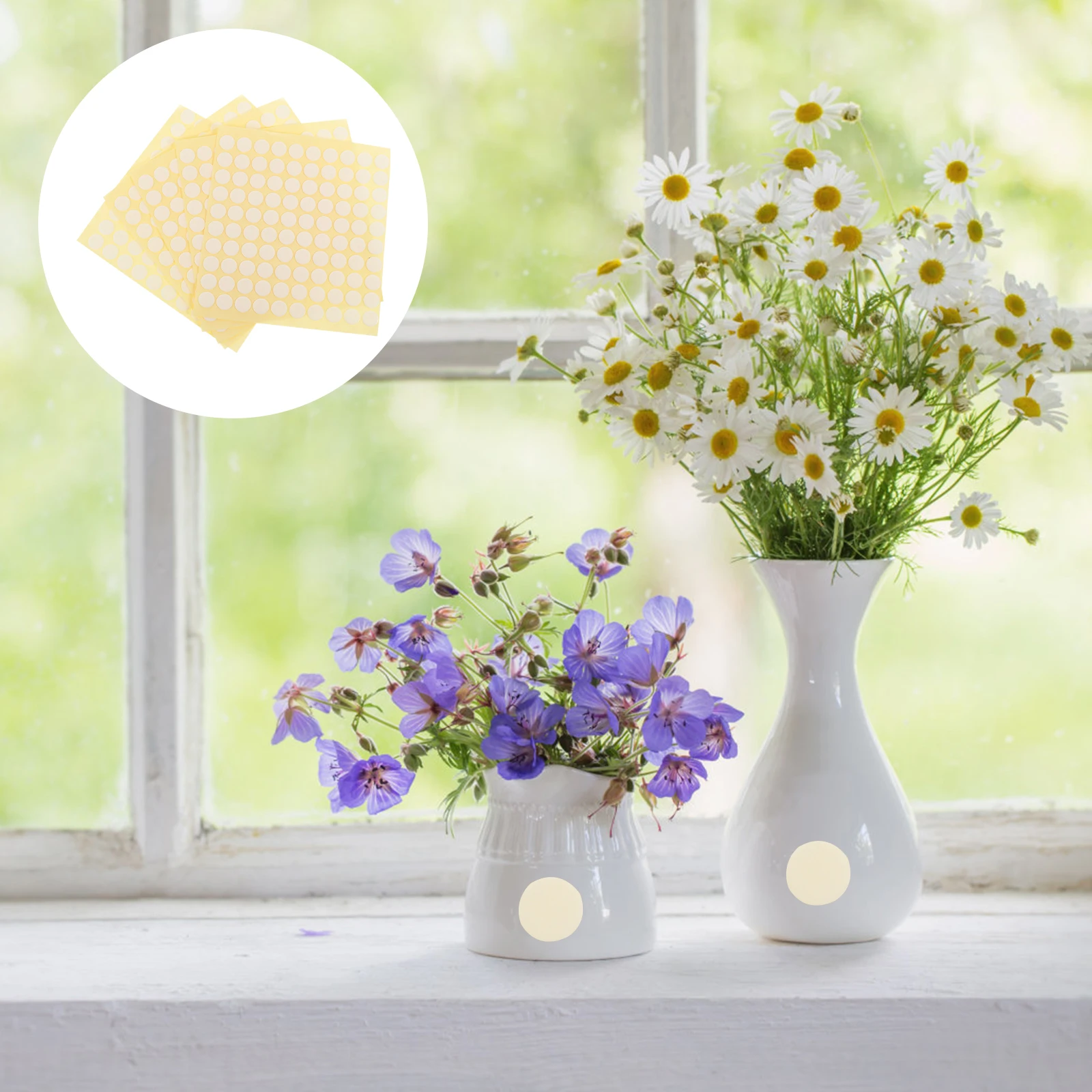 

500 Pcs Manual Double Sided Tape Stickers Sealing Glue Clear Multipurpose Double-Sided