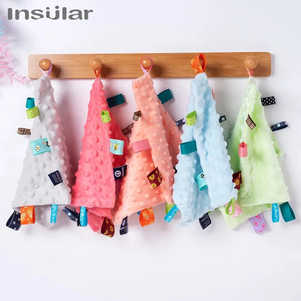 2525cm Baby Security Blanket Soft Cartoon Plush Comfort Toy High Quality Infant Soothe Appease Towel Newborn Calming Blankie
