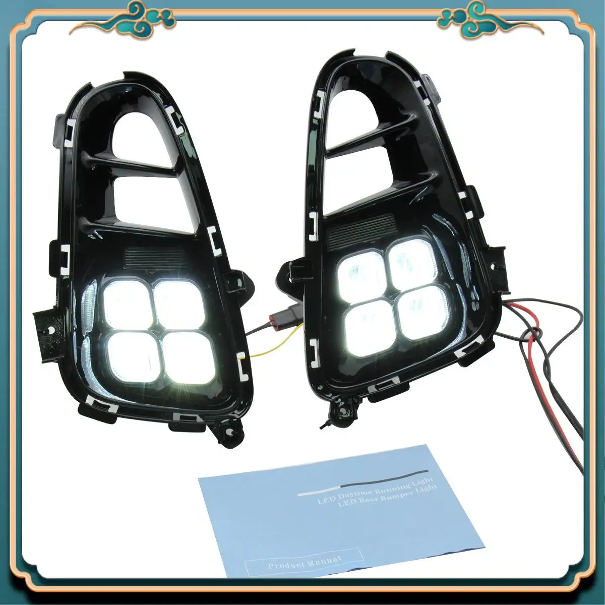 

Latest 2Pcs For 2018-2020 Kia PICANTO With Two-Way Function Daytime Running Lights Modification