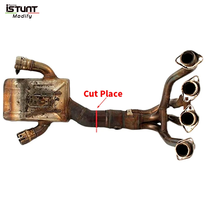 Slip on For Kawasaki Z1000 Z1000SX 2010 - 2020 Motorcycle Exhaust Escape Moto Modify Middle Link Pipe Connect Original Muffler
