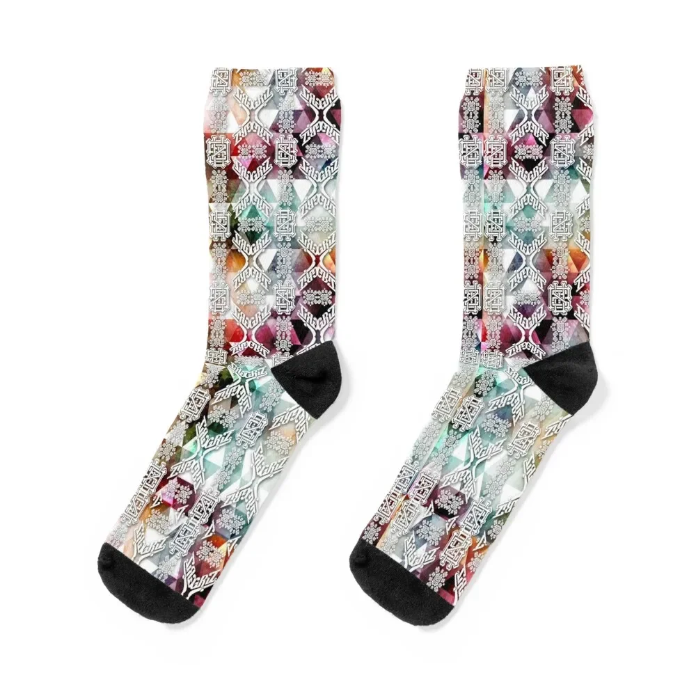 Griz Holographic Music Festival and Rave Accessories Socks Climbing funny gifts compression Men's Socks Women's