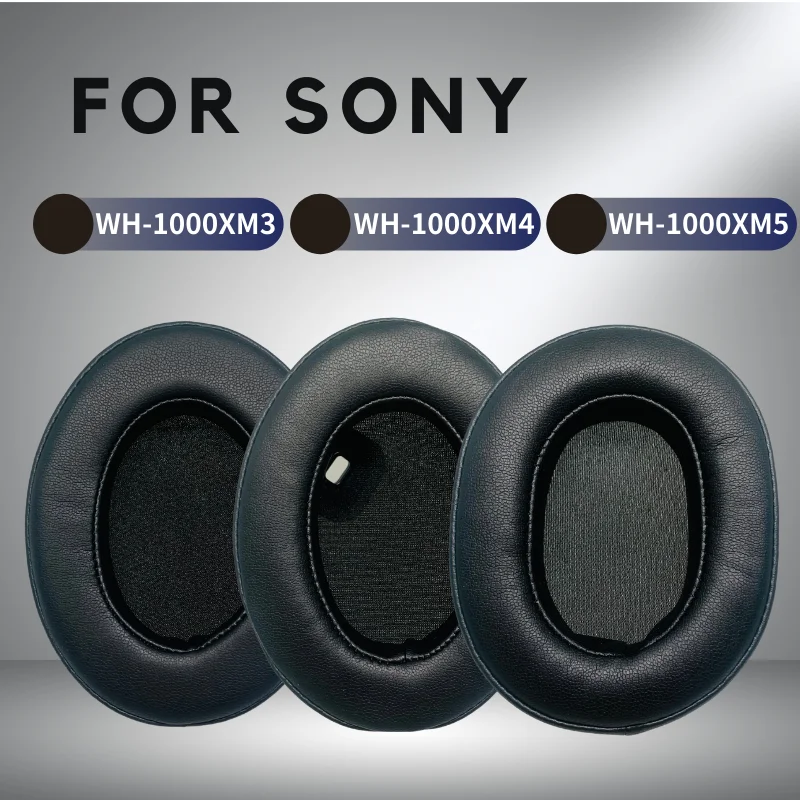 Számára sony WH-1000XM3 WH-1000XM4 WH-1000XM5 over-ear Fejhallgató, Fül Lábszárvédő vel softer Protein bőrből, Pót- Vastagság