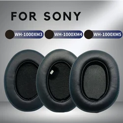 for Sony WH-1000XM3 WH-1000XM4 WH-1000XM5 Over-Ear Headphones, Ear Pads with Softer Protein Leather,Added Thickness