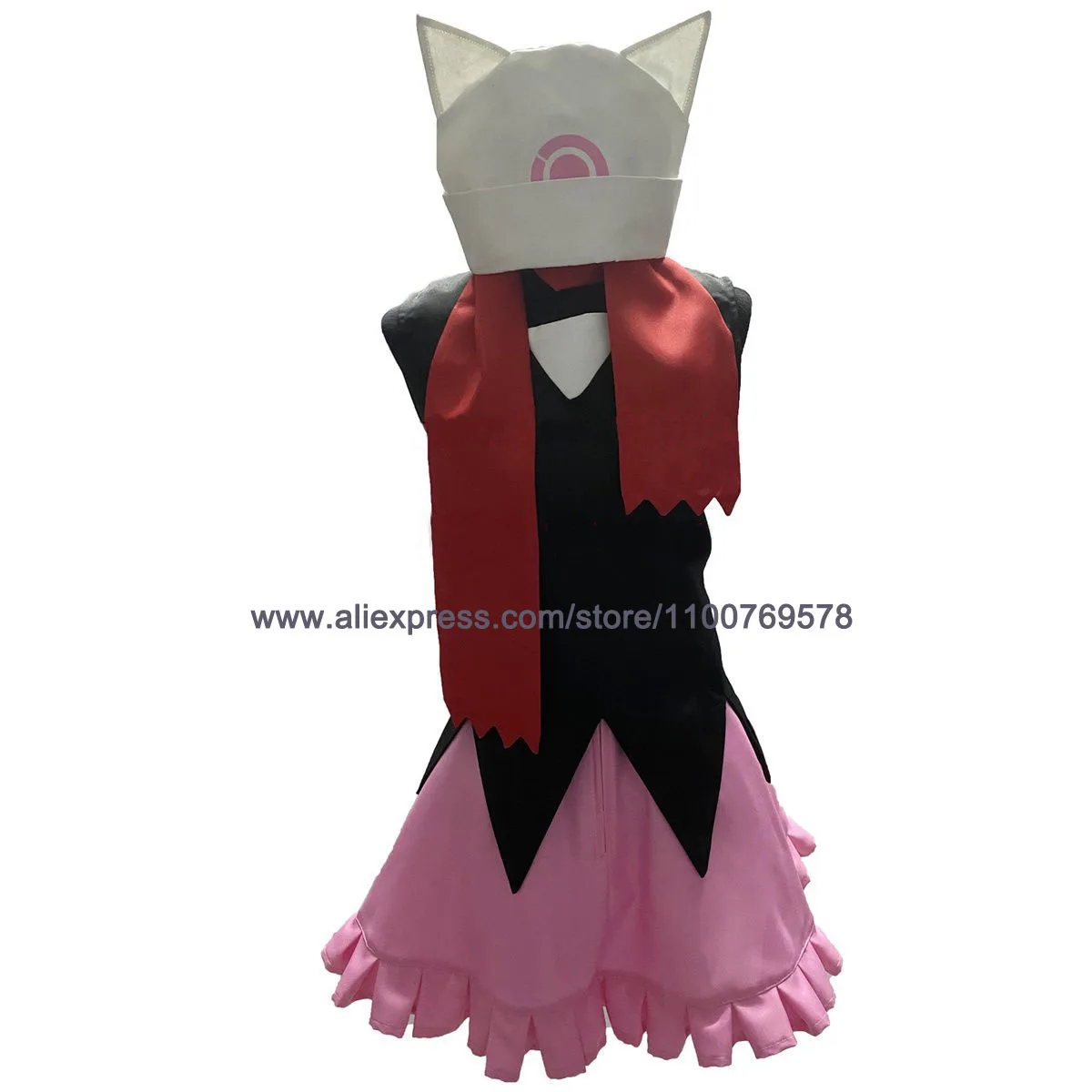 Anime Dawn Hikari Dress Girls Halloween Party Set Cosplay Costume