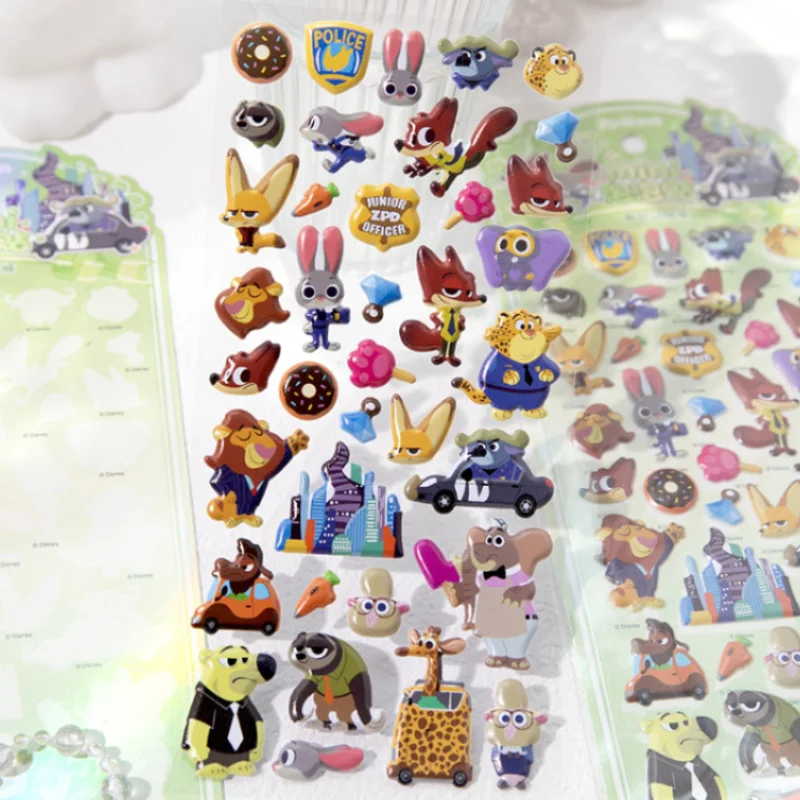 

Новый Дисней Зверополис пузырь наклейка мультфильм стежка рельефная наклейка Diy канцелярские принадлежности чемодан чехол для телефона милая девушка мальчик наградная наклейка