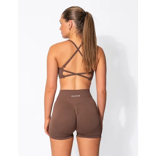 Imagen 2 del producto Pantalones cortos vibratorios de verano para mujer, pantalones cortos sin costuras para gimnasio, Yoga, intensificar correr, deporte, ejercicio activo, pantalones cortos de Fitness