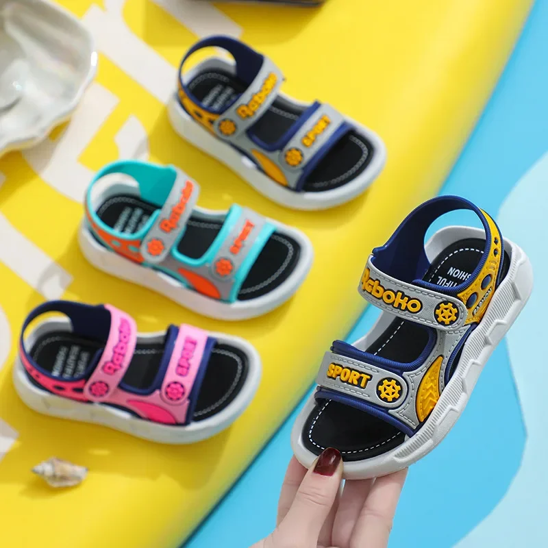 Children Summer Sport Sandals Soft Bottom Child Boys Girls Beach Shoes Baby Kids Shoes Anti-skip