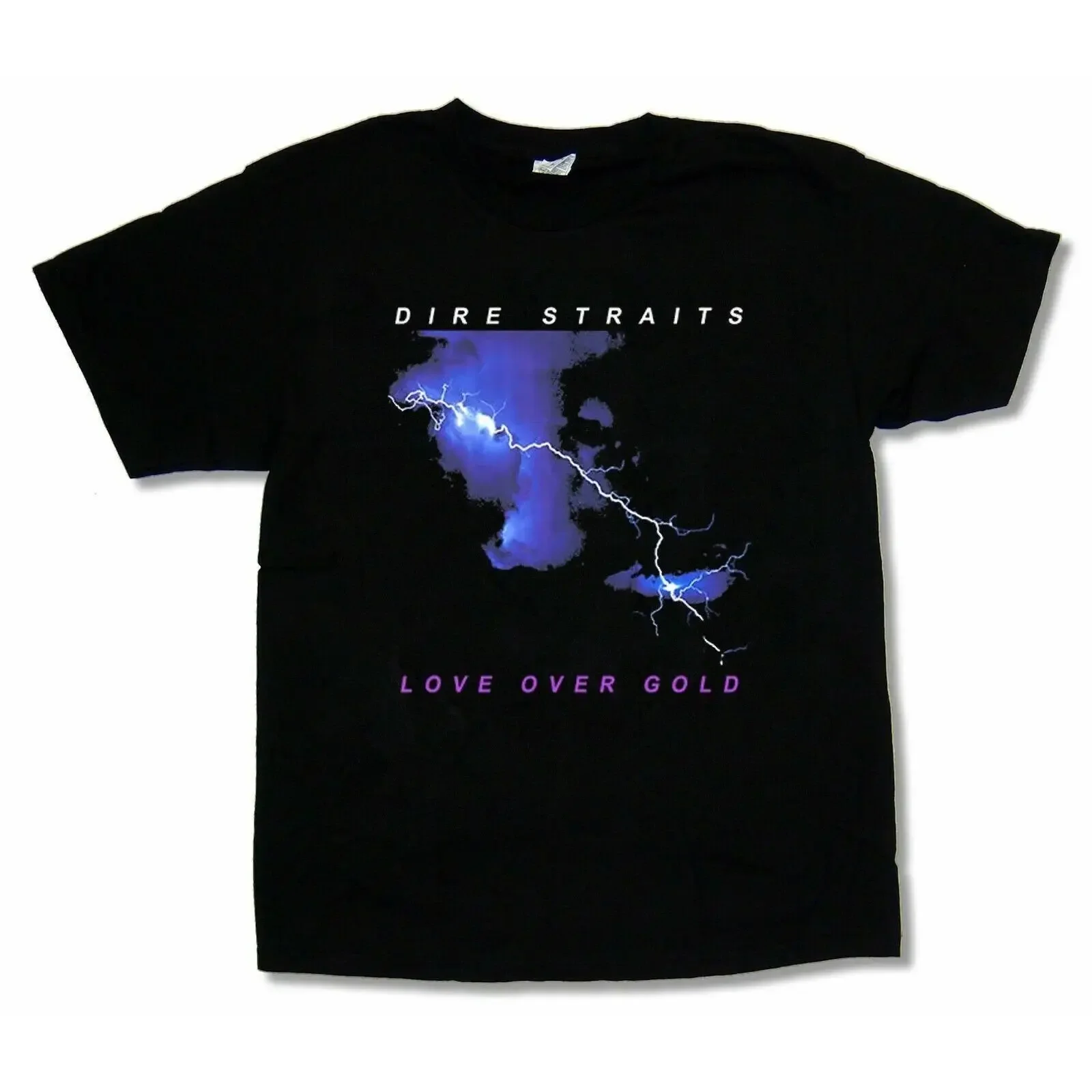 Футболка Dire Straits Love Over Gold, все размеры, с коротким рукавом, HD447, винтажная, с эффектом потертости, унисекс, удобная, стильная, мягкая, повседневная.