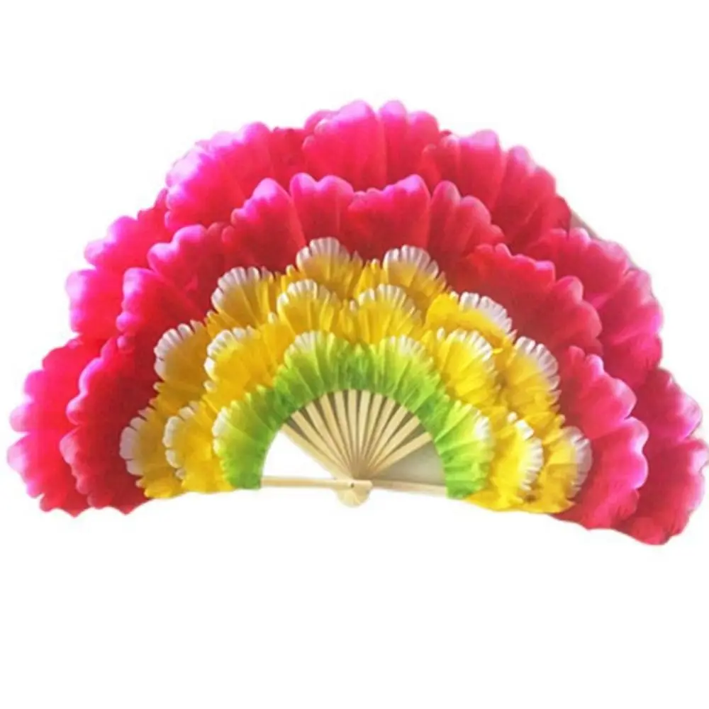 

80/90cm Half-folded Dance Fan Adult 10 Styles Square Dance Fan Club Performance Props 4/5 Layers