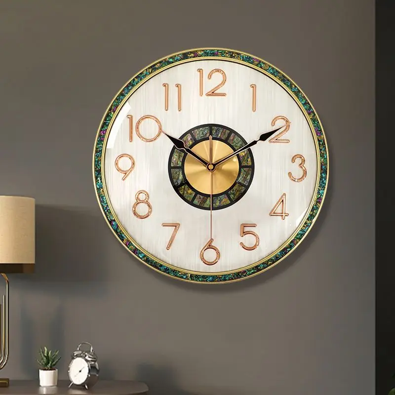 

Light Luxury Modern Living Room Clock Ins High Beauty Home Fashion Atmosphere Luxury Wall Hanging Clock 2023