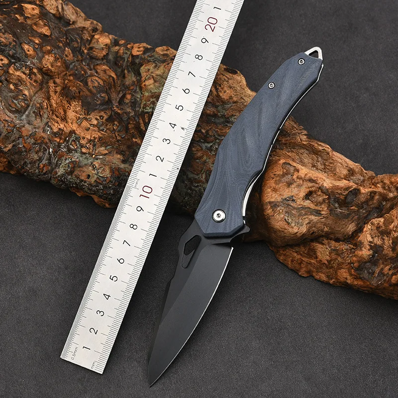 

Folding Pocket Knives Liner Lock Folding Knife EDC D2 Blade G10 Handle Good for Hunting Camping Survival Outdoor Everyday Carry