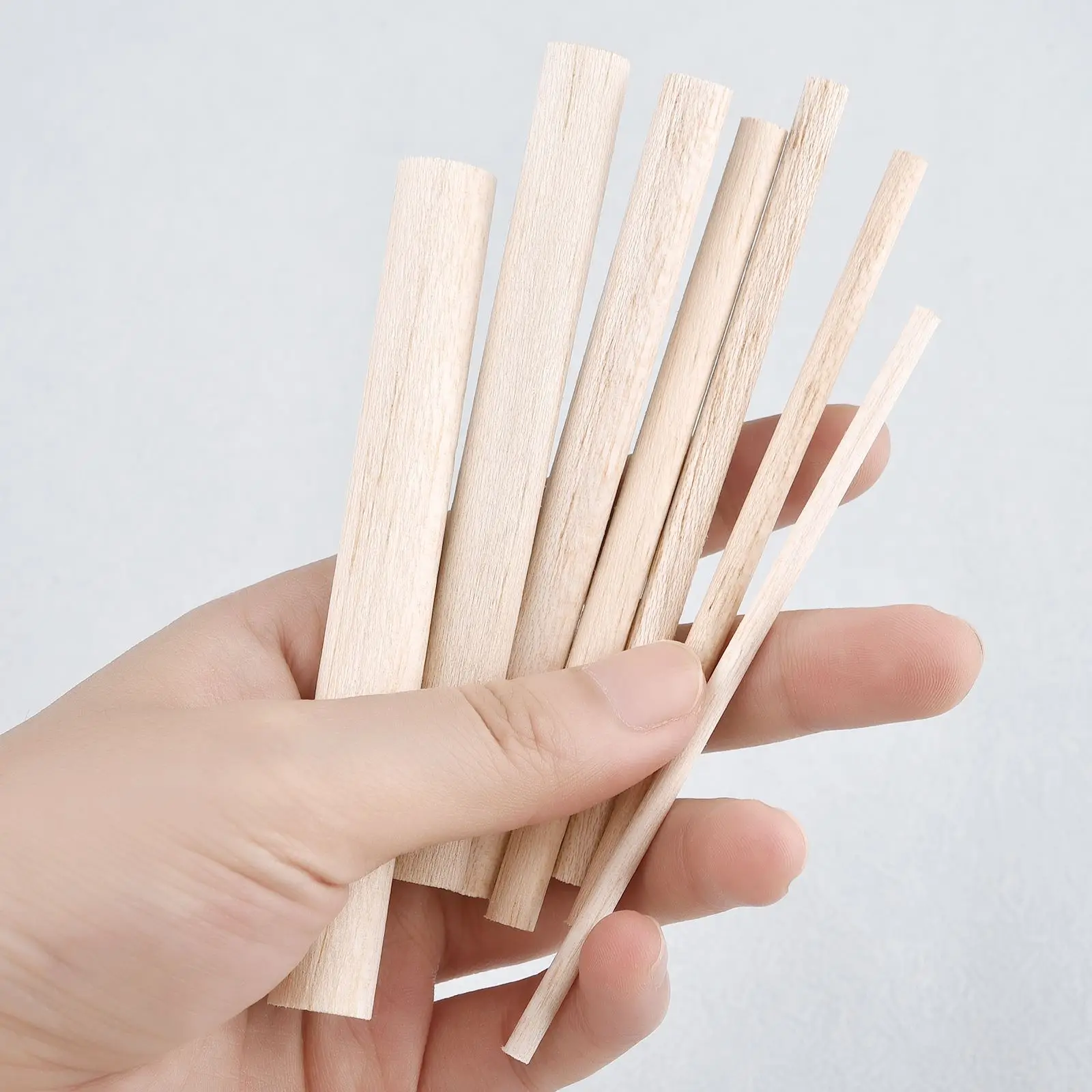 100/200/300/500mm Round Wooden Stick Wooden Craft Sticks Bulk Wood Sticks For Crafts Wooden Sticks For Crafting Wood DIY Crafts