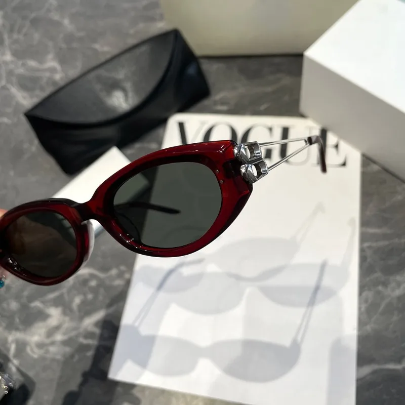 Modische Cat-Eye-Sonnenbrille im koreanischen Stil, Unisex, quadratischer Rahmen, UV-Schutz, Sonnenbrille, elegant, klassisch, Retro – Detail 3