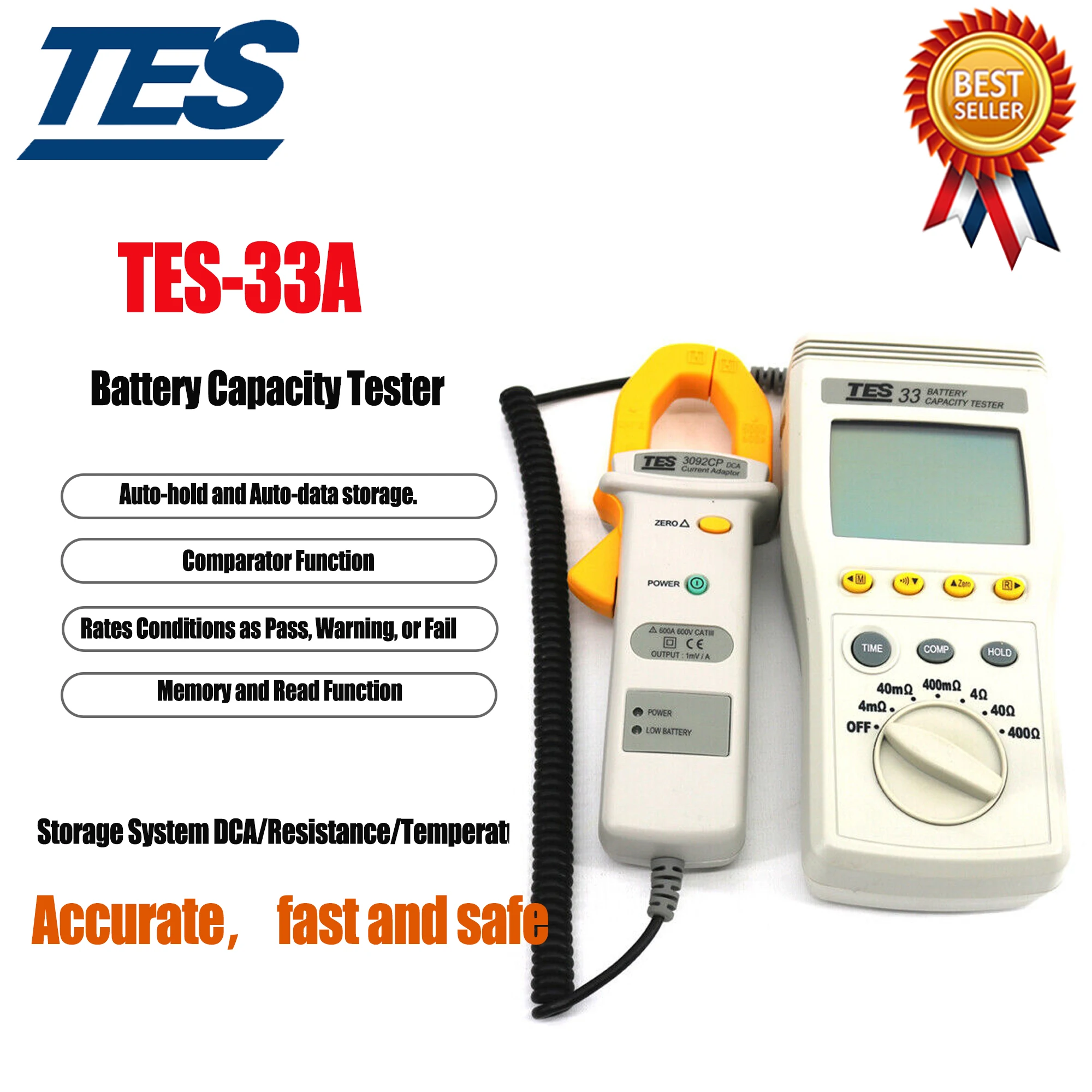 

TES-33A тест емкости аккумулятора er, системы хранения DCA/DCV/Емкость/сопротивление/температурный тест.