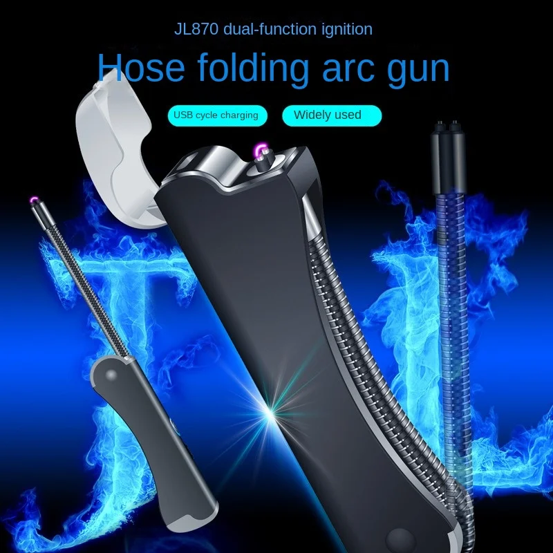 

Hose Folding Arc Burning Torch Charging Dual-Purpose Storage Igniter Kitchen Utensils Cigarette Lighter Grab