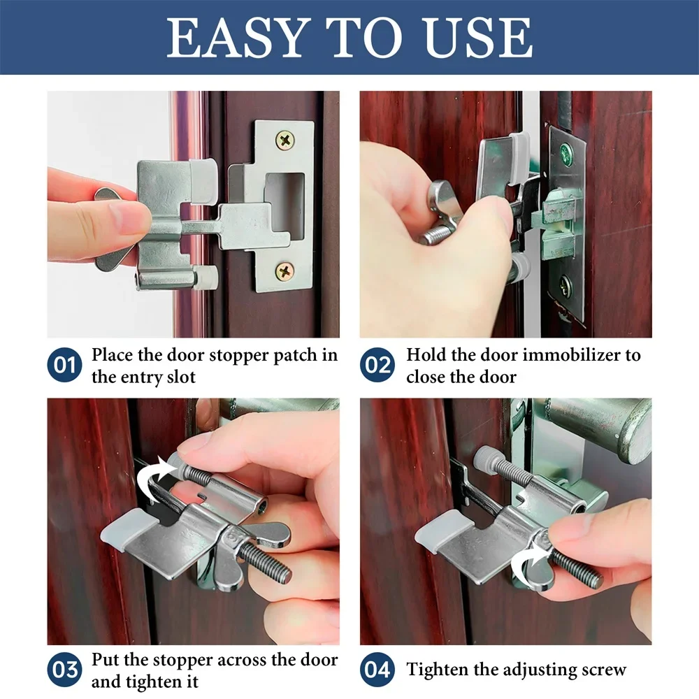 قفل إنذار إيقاف الباب يعيش وحده للدفاع عن النفس، توقف الباب أثناء السفر، سدادة باب مضادة للسرقة، قفل باب مقاوم للأطفال، قفل أمان للمنزل