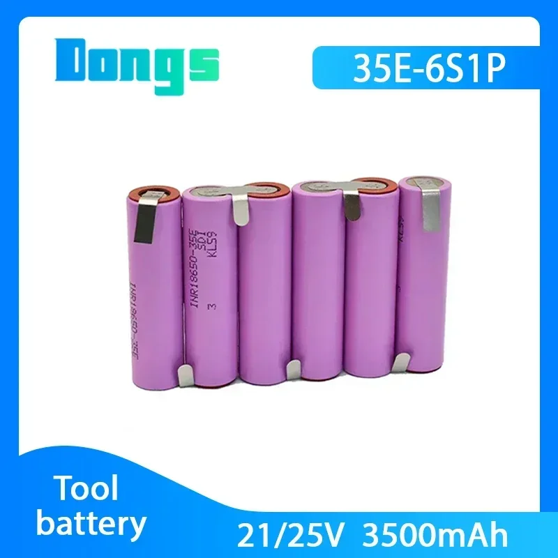 Battery Pack 3S1P 4S1P 5S1P 6S1P 3S2P 4S2P 5S2P 3500/7000mAh Customized Welding Battery Pack 18650-35E Battery,Screwdriver,Drill