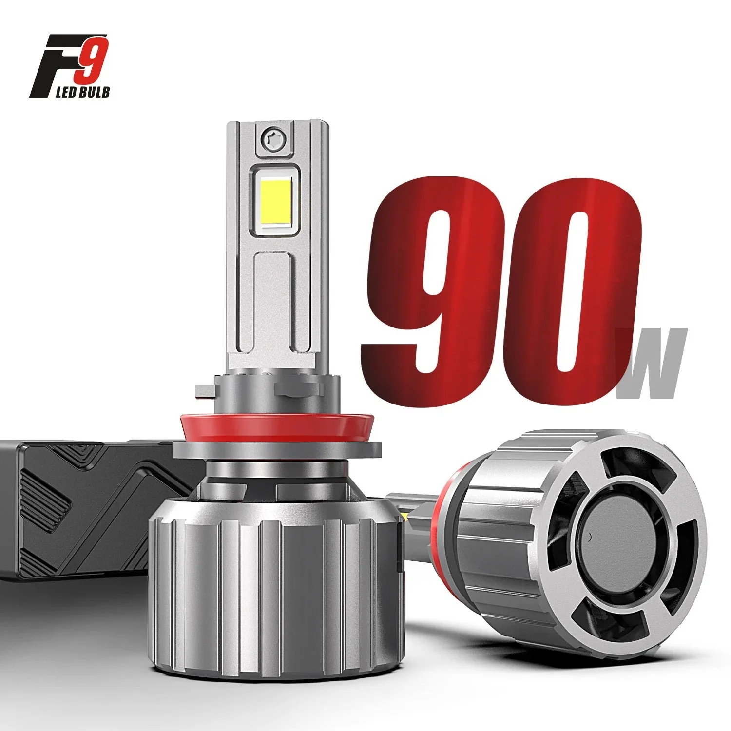

2pcs F9 H11 H4 Led Headlight Canbus H7 H8 H9 9005 HB3 9006 HB4 180W High Power Turbo Car LED Lamp Bulbs Fog Lights 6500K 12V 24V