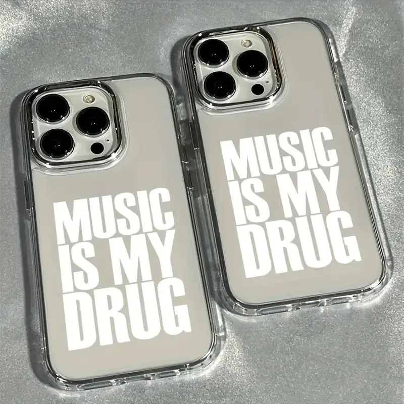 เคสโทรศัพท์ลายตัวอักษรภาษาอังกฤษสีขาว เหมาะสำหรับ iPhone 17 16 15 14 13 12 11Pro/Max/Plus ป้องกันการตกกระแทกและกันแรงสั่นสะเทือน