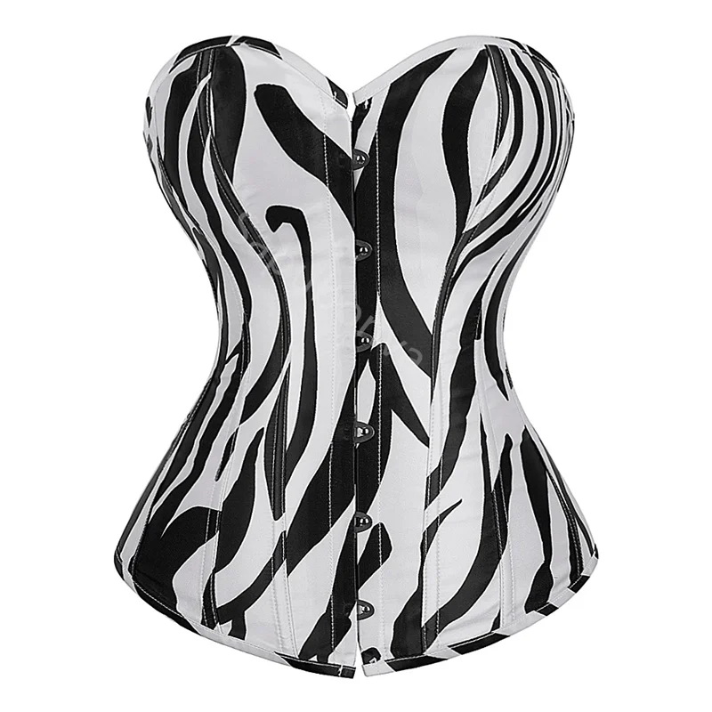 Corsets Top Sexy Women Bustier Overbust Print Graffiti Color Matching Lingerie Vintage Plus Size Burlesque Costume DropShipping