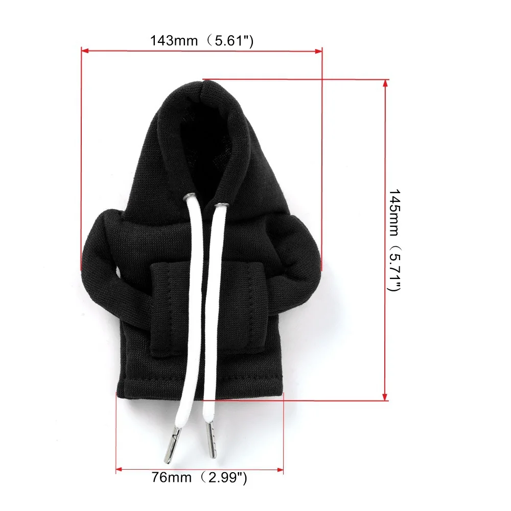 Car Gear Lever Hooded Cover Small Hoodie Decoration Gear Lever Hooded Sweatshirt Cockpit Decoration Supplies