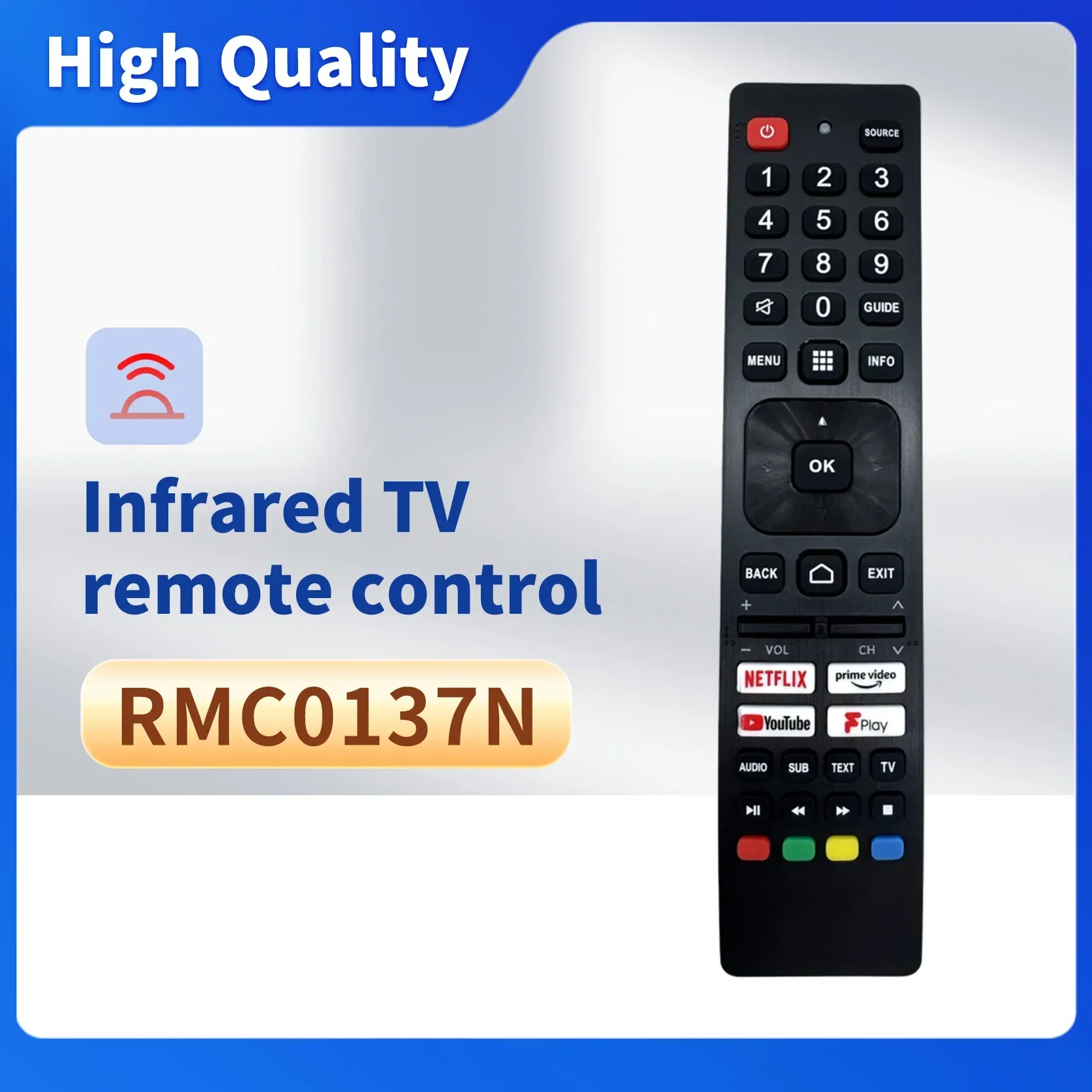 RMC0137N Remote Control Replacement For Sharp TV