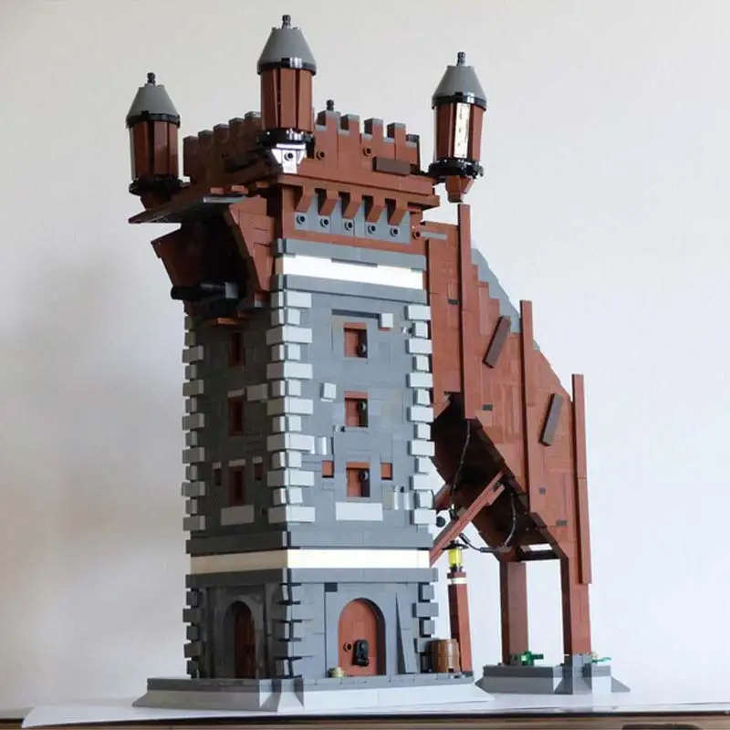 MOC-69693 Famous Classical Dutch City Street View Tower Architecture Model Building Block Creative Assembly Bricks Toy Souvenirs